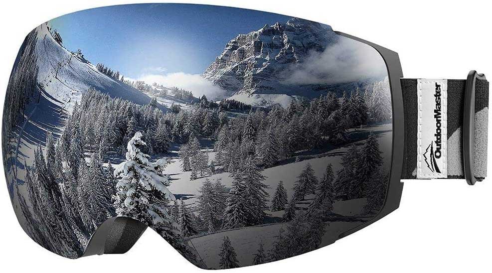 OutdoorMaster Ski Goggles PRO with Frameless Interchangeable Lenses