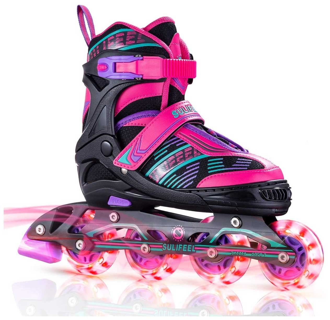 Sulifeel Arigena Adjustable Light up Inline Roller Skates