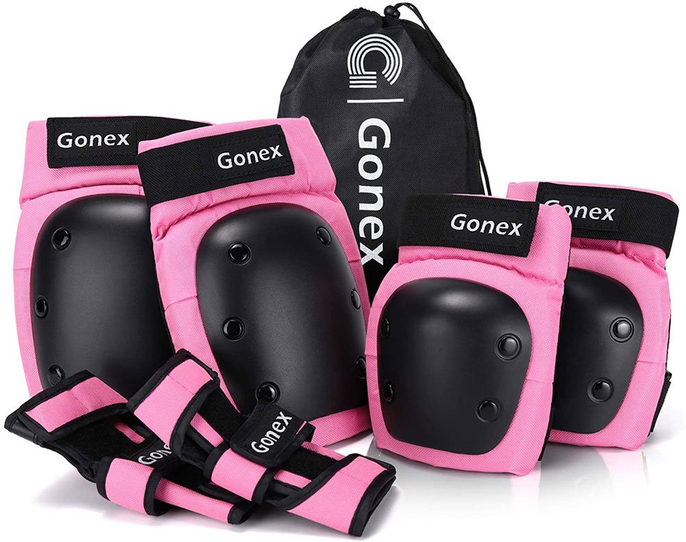 Gonex Skateboard Elbow Pads Knee Pads with Wrist Guards